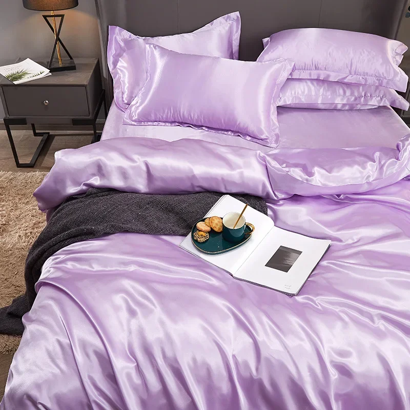 Silk Pillowcase Set - Nature 100% Silk Dark Blue Bedding