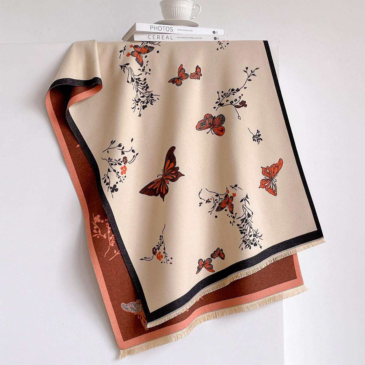 Women Imitation Cashmere Scarf - Cashmere Throw Blanket 评论和价格