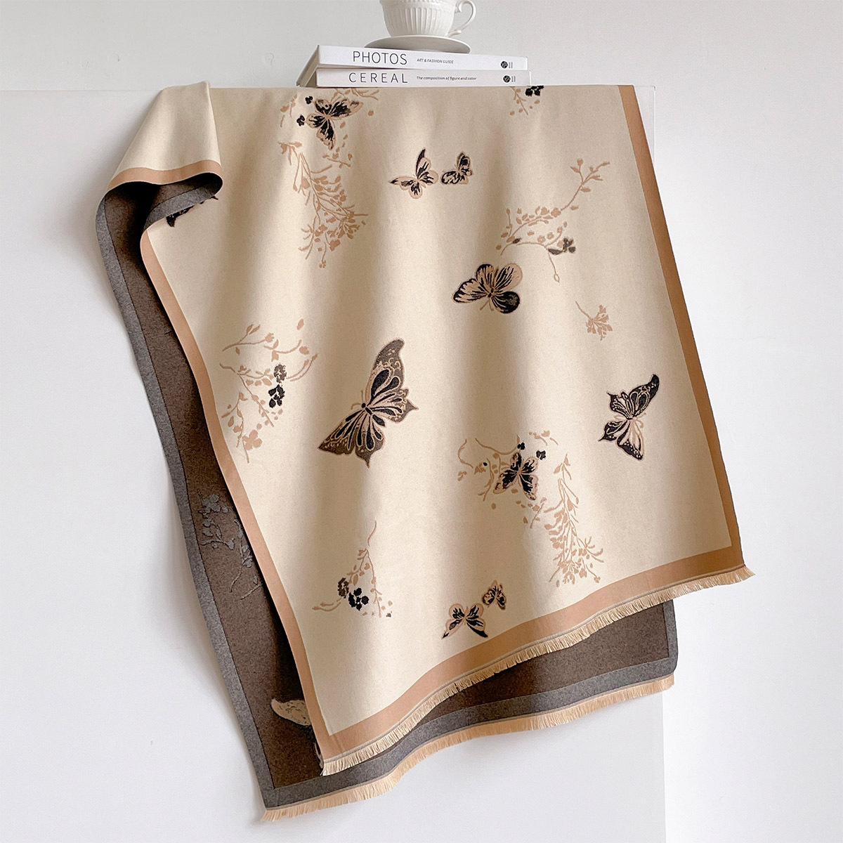 Women Imitation Cashmere Scarf - Cashmere Throw Blanket 评论和价格