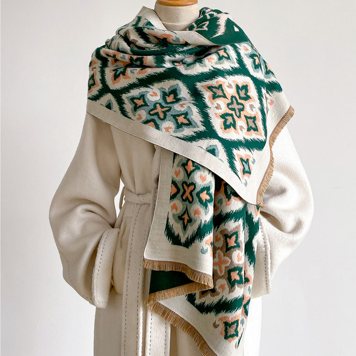 Women Reversible Imitation Cas - Cashmere Throw Blanket 评论和价格