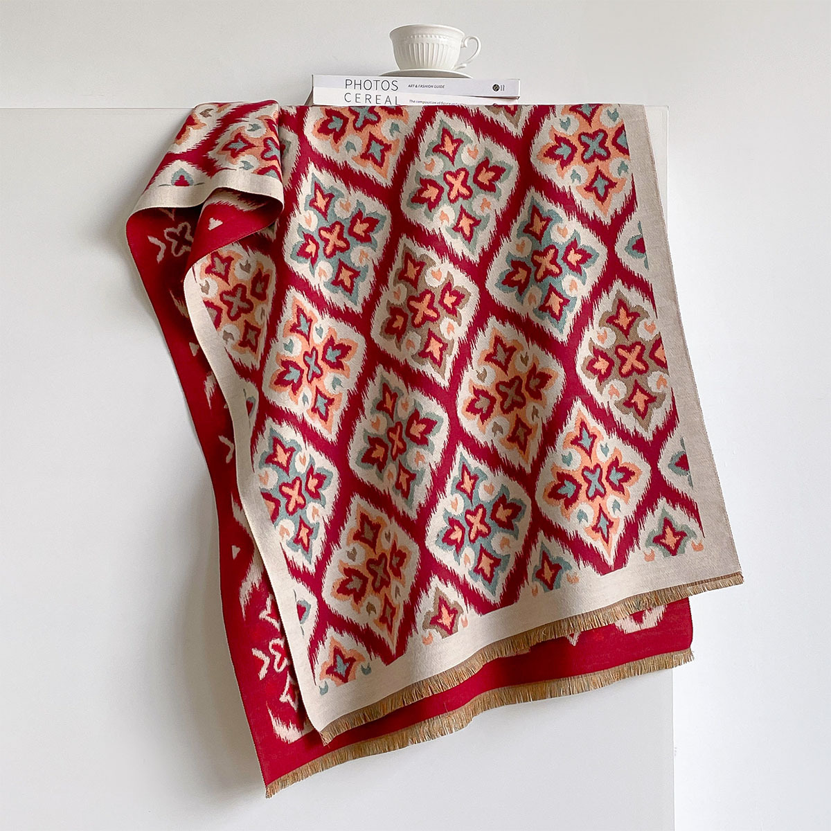 Women Reversible Imitation Cas - Cashmere Throw Blanket 评论和价格