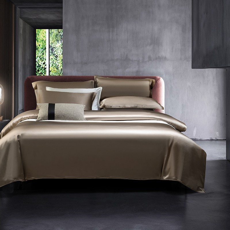 100% Mulberry Silk Duvet Cover - Silk Pillowcase Set 评论和价格