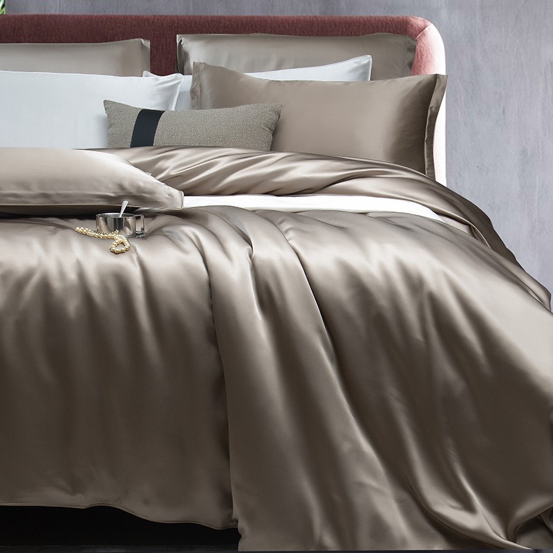 100% Mulberry Silk Duvet Cover - Silk Pillowcase Set 评论和价格
