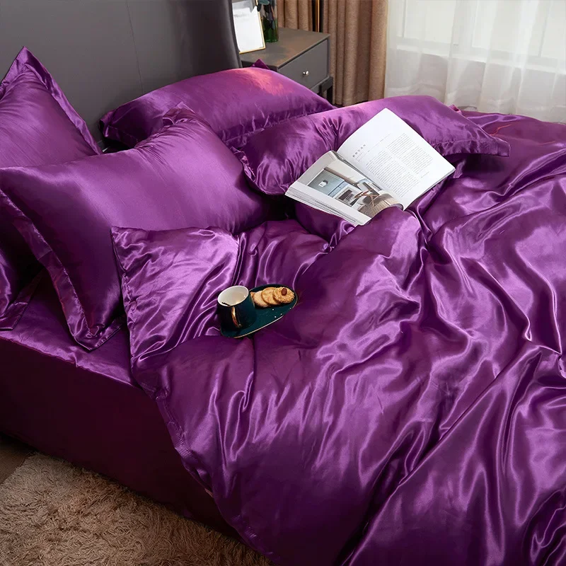 Nature 100% Silk Dark Blue Bed - Silk Pillowcase Set 评论和价格