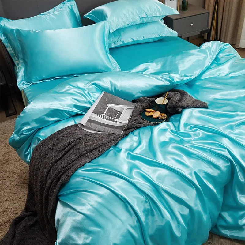 Nature 100% Silk Dark Blue Bed - Silk Pillowcase Set 评论和价格
