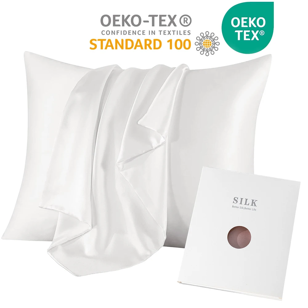 6A 30MM 100% Two Sides Pure Re - Silk Pillowcase Set 评论和价格