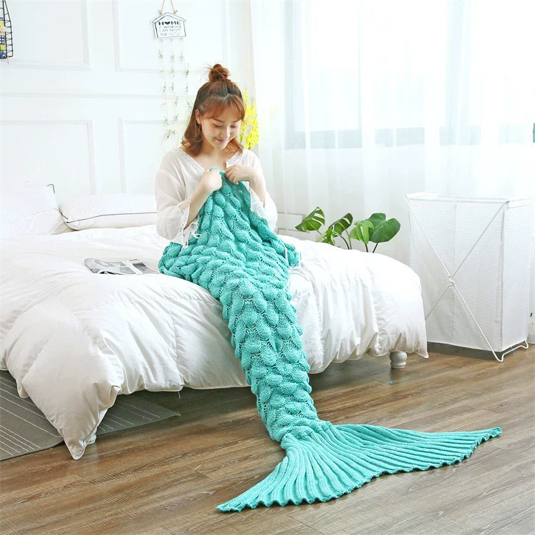 Super Soft Handmade Crochet Me - Cashmere Throw Blanket 评论和价格