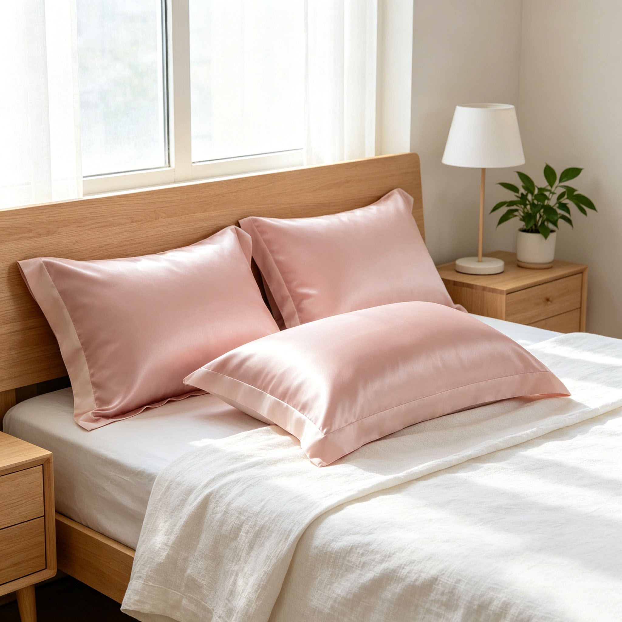 2Pcs 40 Momme Mulberry Silk Pi - Silk Pillowcase Set 评论和价格